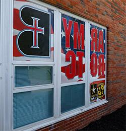 ROTC Benedictine College window posters